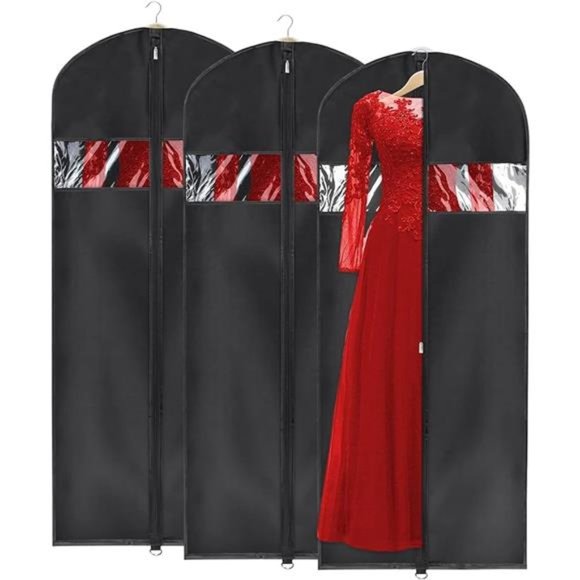 Garment Bag 60inch Lightweight SuitBags for Closet Storage,Hanging Clothes Cover - Picture 7 of 7